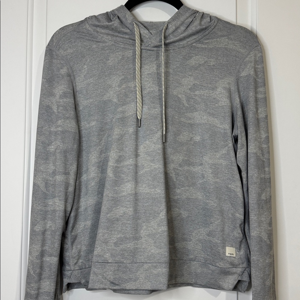 Vuori DreamKnit Essential Pale Heather Camo Hoodie Women’s Small